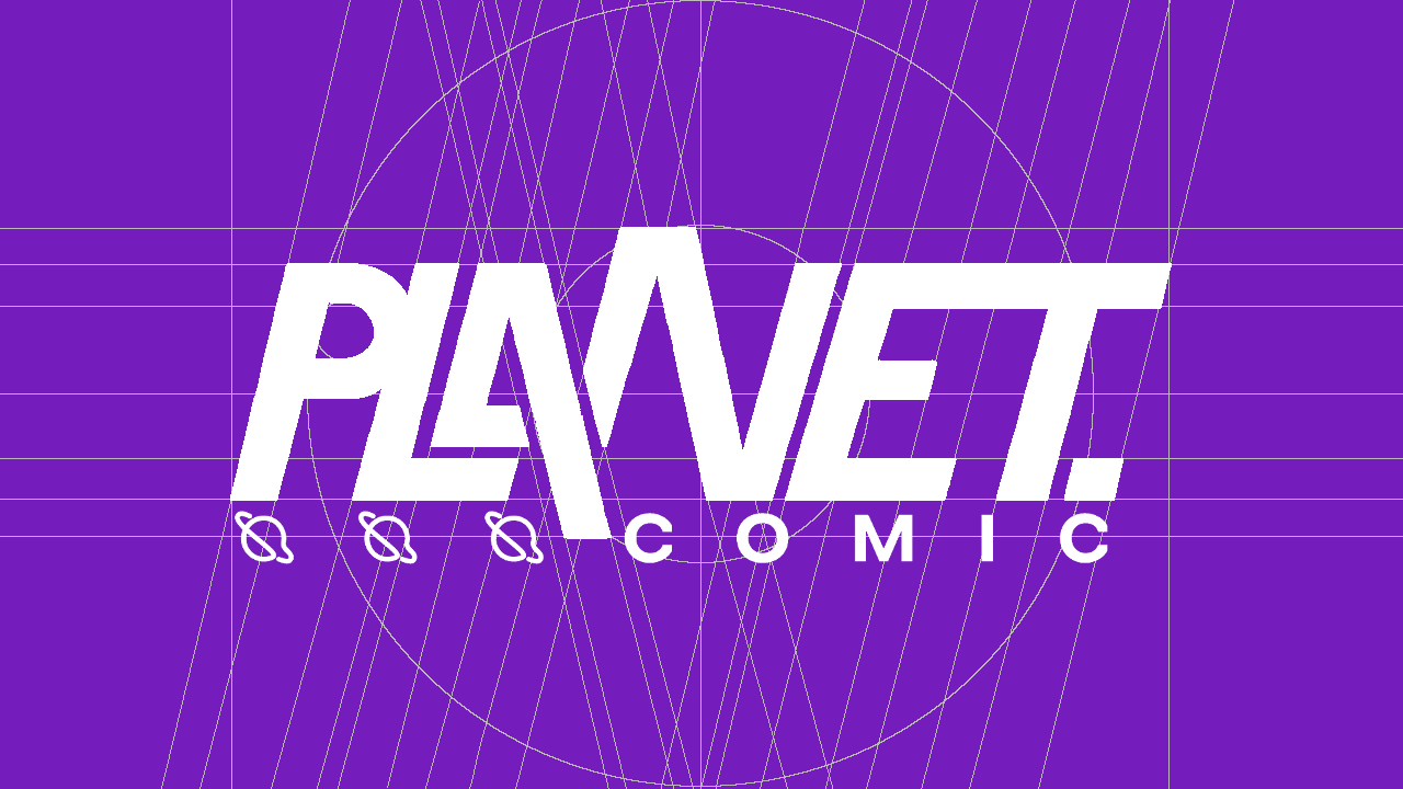 Planet Comic Logo - Blaupause